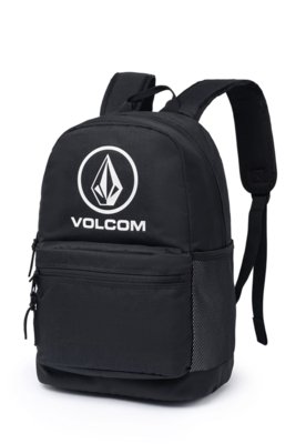 Kit Mochila Escolar Reforçada Garrafa Rosa Aço Inox 1L Volcom
