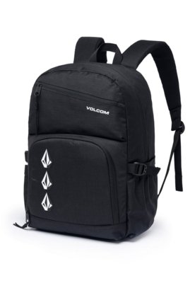Kit Mochila Universitária Resistente Garrafa Rosa Aço Inox 1L Volcom