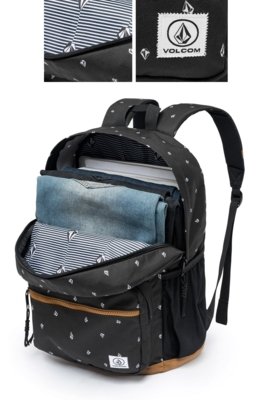 Mochila Volcom Bolsa Universitária Escolar Notebook