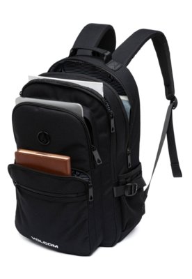 Mochila Volcom Trabalho Masculina Notebook Espaçosa Reforçada