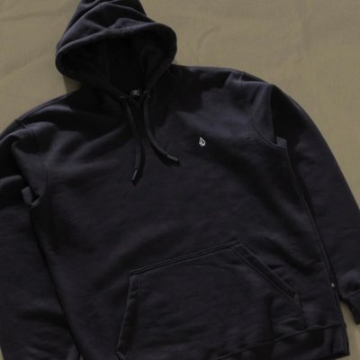 Moletom Volcom Canguru Single Stone Preto Plus Size