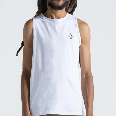 Regata Volcom Iconic SM27 Masculina Branco