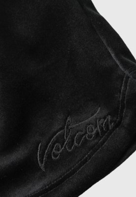 Short Feminino Volcom Barra Reta Preto