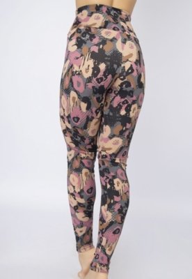 Calça Legging WLS Modas Fitness Estampada Multicolorida