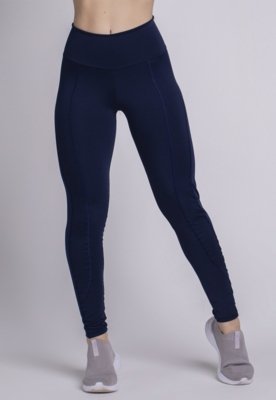 Calça Legging WLS Modas Montaria Lisa Azul Marinho