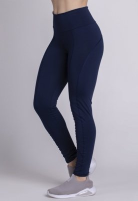 Calça Legging WLS Modas Montaria Lisa Azul Marinho