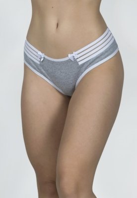 Calcinha Lingerie WLS Modas com Elástico Multicolorido