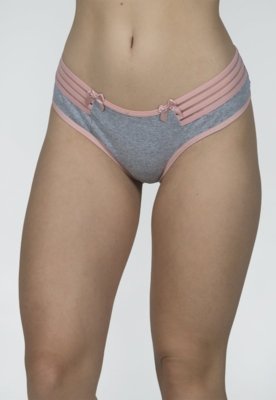 Calcinha Lingerie WLS Modas com Elástico Multicolorido
