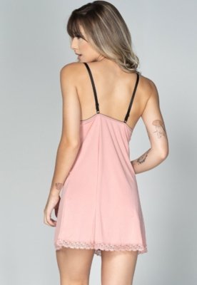 Camisola WLS Modas Lisa com Laço Isis Rosa