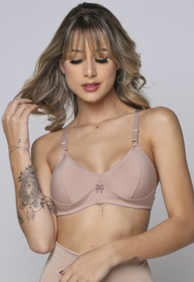 Kit 3 Soutien Feminino WLS Modas Reforçado Básico Multicolorido