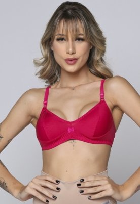 Kit 3 Soutien Feminino WLS Modas Reforçado Básico Multicolorido