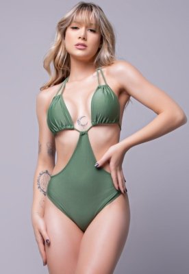 Maiô Engana Mamãe WLS Modas Liso Brenda Verde
