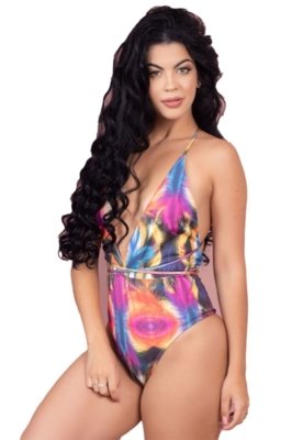 Maiô Multiformas Sem Bojo Estampado Helena Rosa