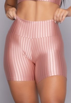 Short New Zig Wls Modas Compressão 3D Fitness Ikat Rosa Claro