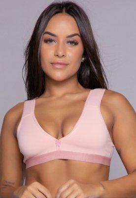 Soutien WLS Modas Sem Bojo Alça de Espuma Rosa Claro