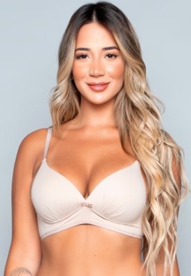 Sutiã WLS Modas com Bojo Molinho Flex sem Arco Soft Rosa Claro