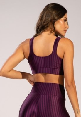 Top Fitness 3d WLS Modas Com Bojo Removível New Zig Roxo