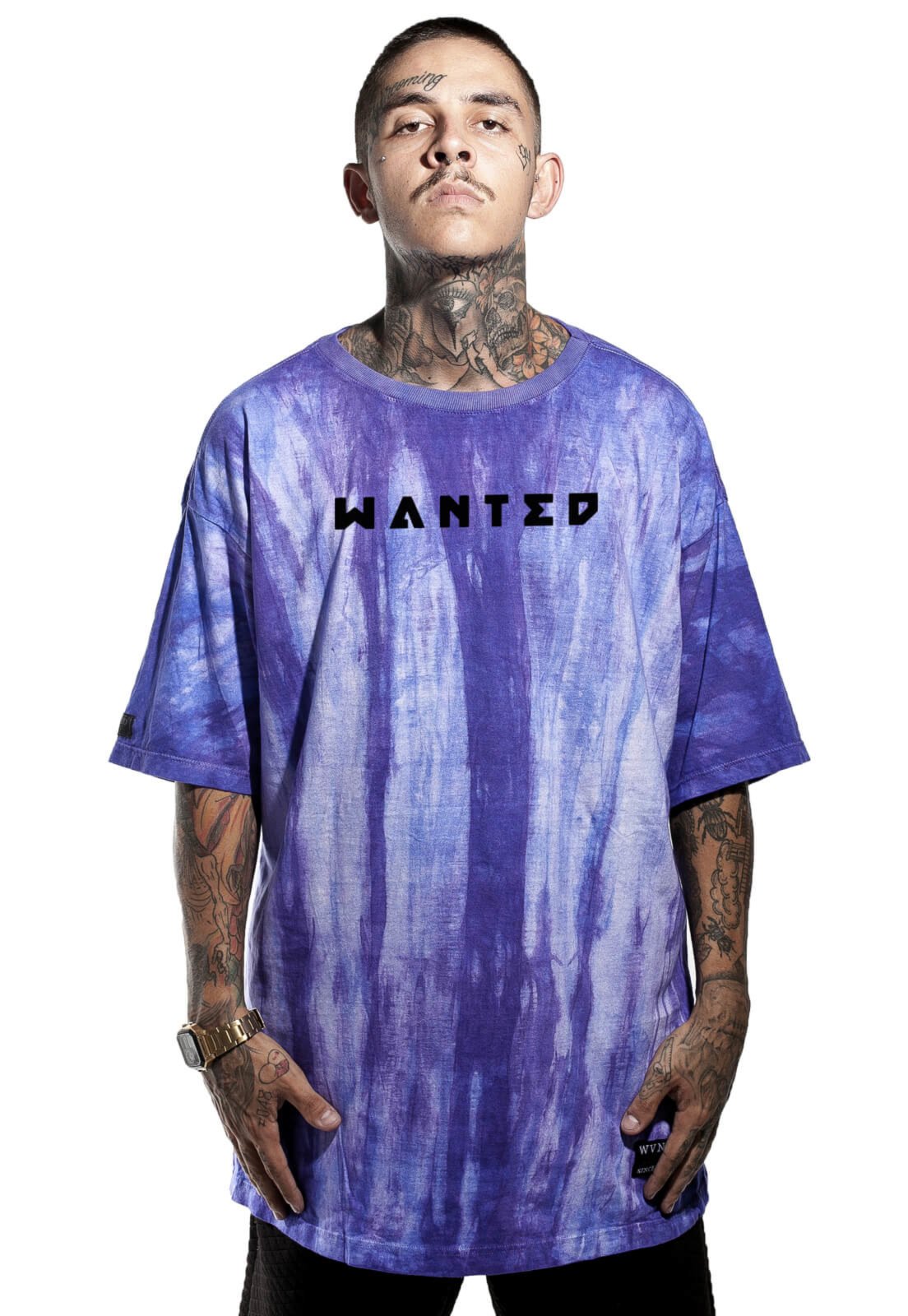 Camiseta Wanted Custom Pt Hype Logo Frontal Compre Agora