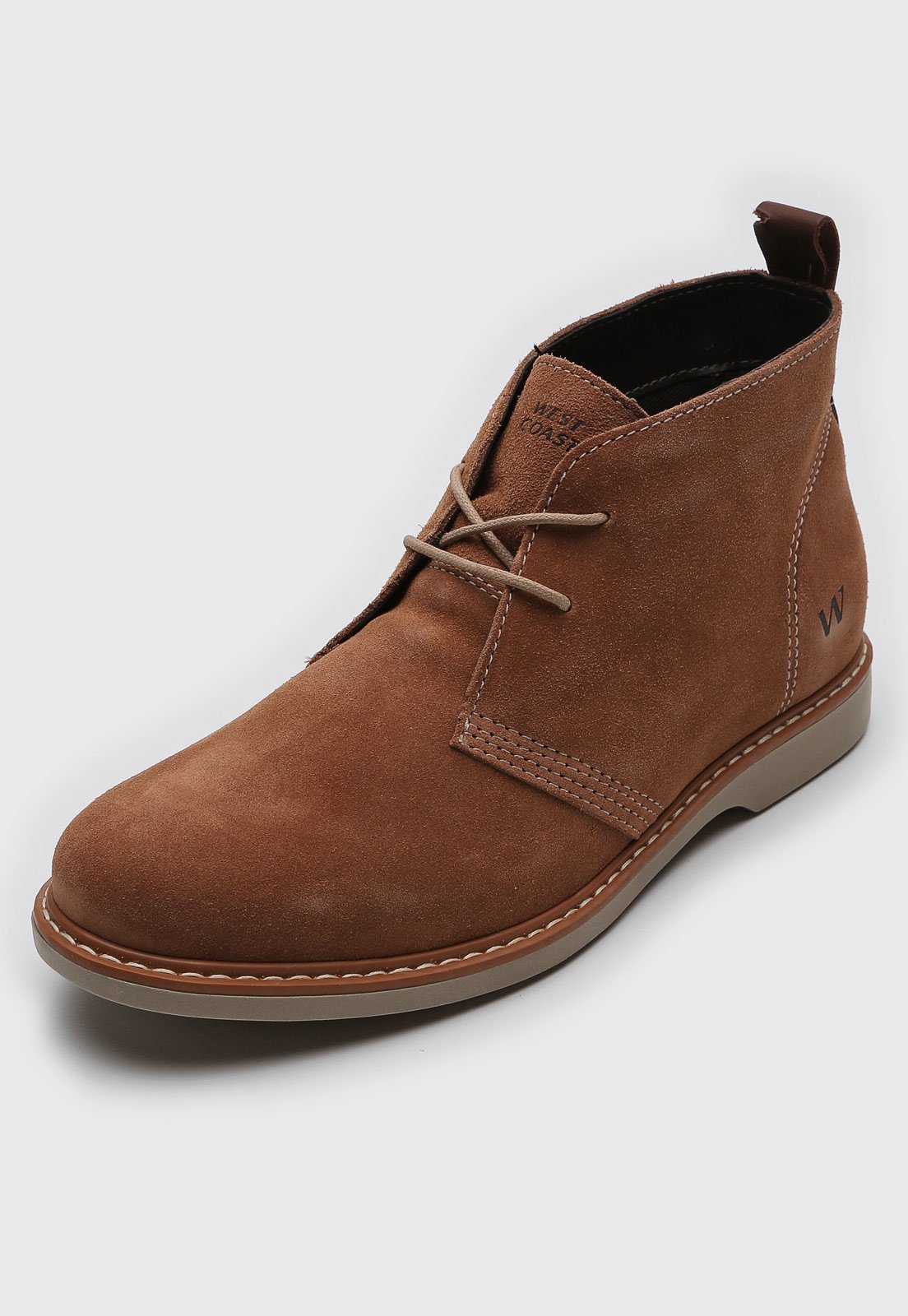 Bota camurça hot sale marrom masculina