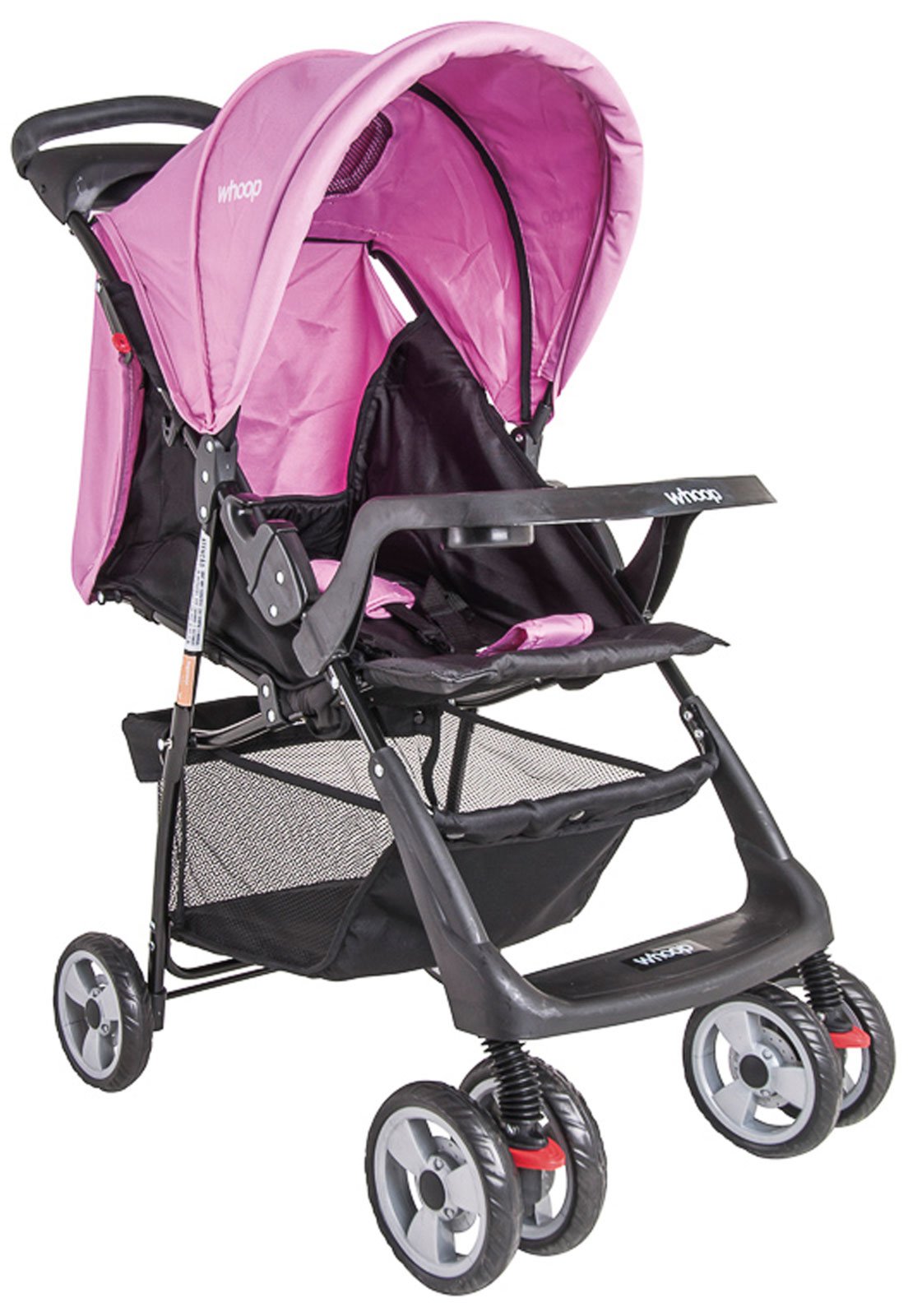 Carrinho de Bebe Whoop Mascote Rosa Carrinho de Bebe Whoop Mascote Rosa