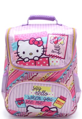 Mochila Xeryus Hello Kit Roxa Menor preço em Mochila Xeryus Hello Kit Roxa