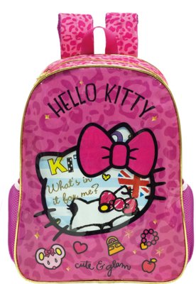 Mochila Costas Hello Kitty Vermelha 16 10852 Xeryus - Pedagógica -  Papelaria, Livraria, Artesanato, Festa e Fantasia