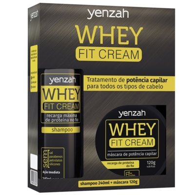 Yenzah Kit Whey Fit Cream Shampoo   Máscara é boa?