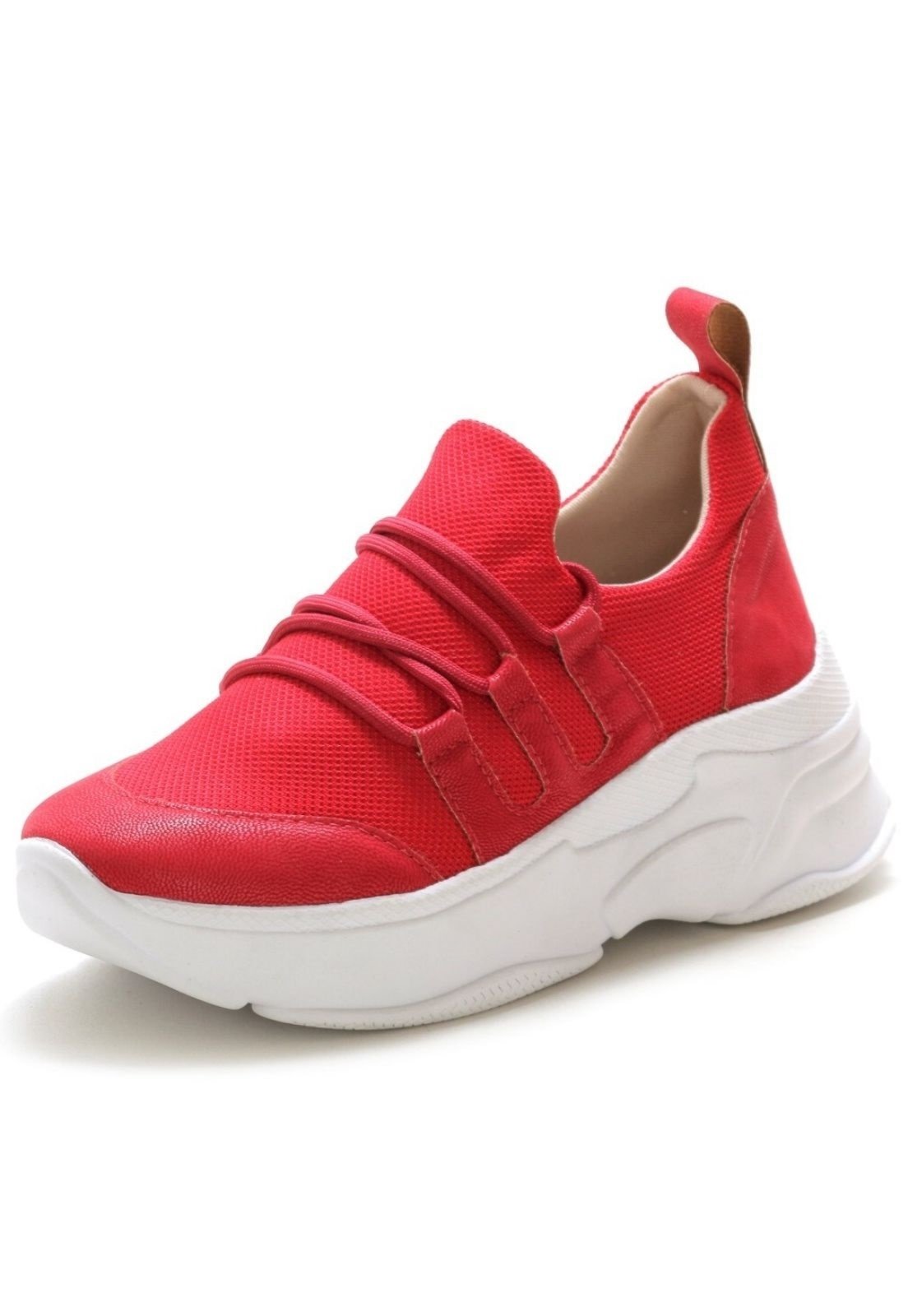 tenis casual feminino vermelho