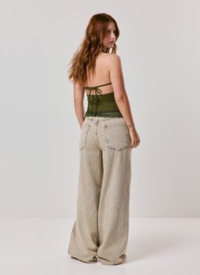 Blusa Frente Única Com Renda
