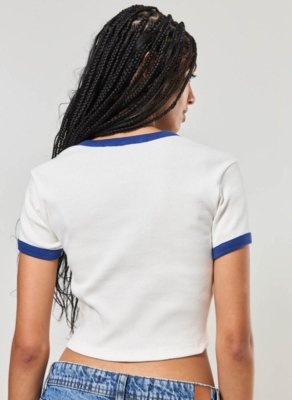 Blusa Mini Tee College Com Azul