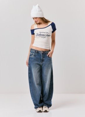 Blusa Raglan Ombro Caído Sporting Club