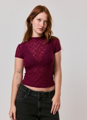 Blusa Renda Texturizada