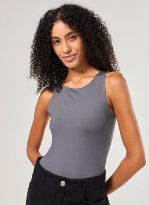 Body Poliamida Decote Halter