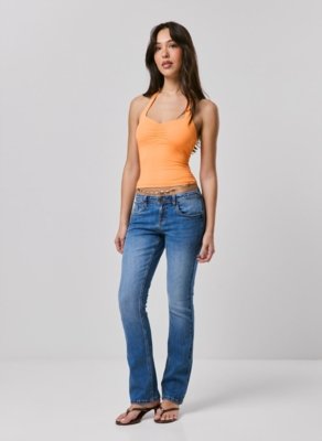 Calça Bootcut Low Rise