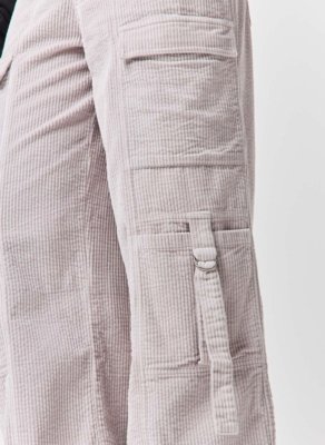 Calça Cargo Wide Leg Cotelê
