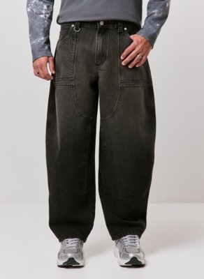 Calça Jeans Barrel Recortes