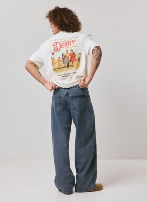 Calça Jeans Relaxed Wide Leg