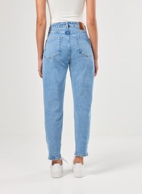 Calça Mom Jeans Claro