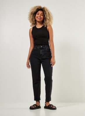 Calça Mom Jeans Preta