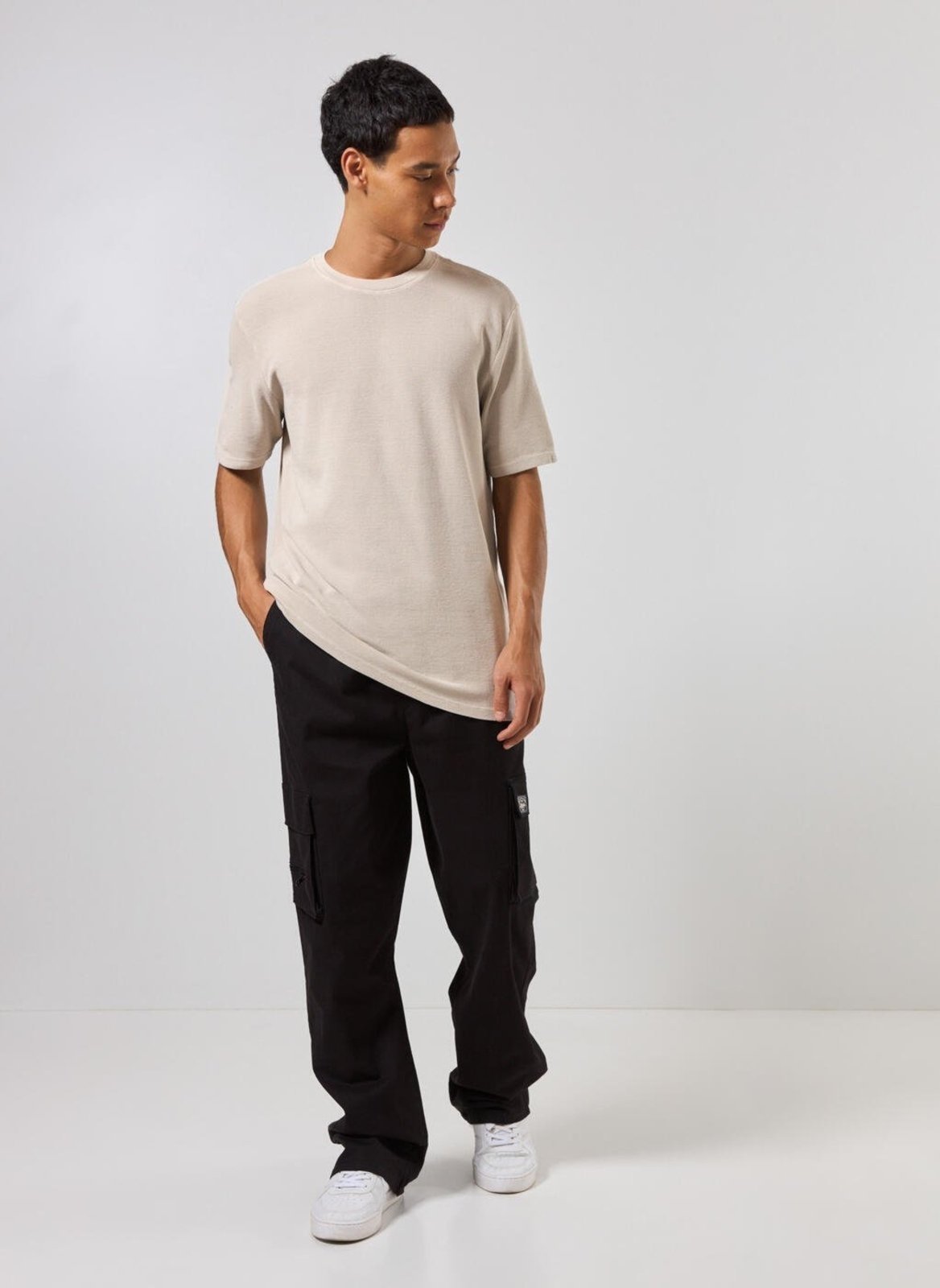 Calça Cargo Reta Sarja