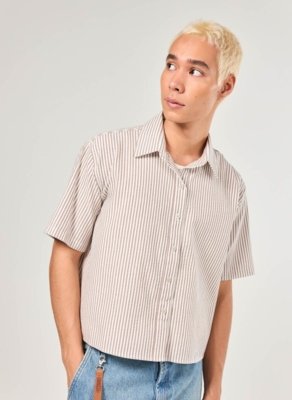 Camisa Box Cropped Listrada