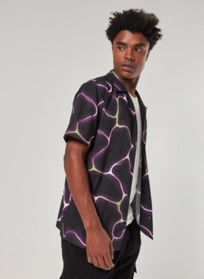 Camisa Box Estampa Cyber
