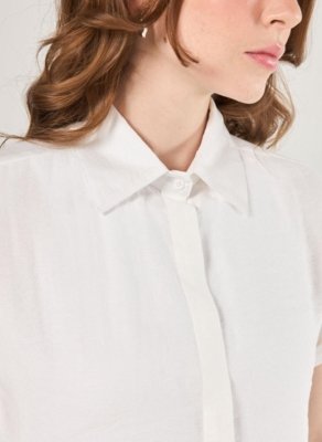 Camisa Cropped Off-White