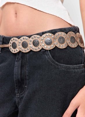 Cinto Boho Com Medalhas
