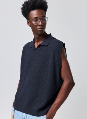 Colete Tricô Polo Box