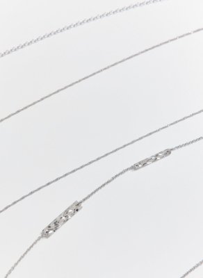 Conjunto 2 Bellychains Prateadas Plaquinhas