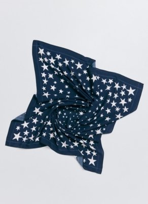 Lenço Azul Estrelas