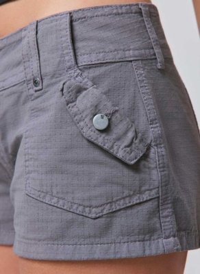 Microshort Cargo Em Algodão