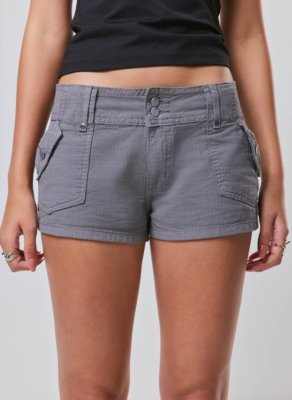 Microshort Cargo Em Algodão