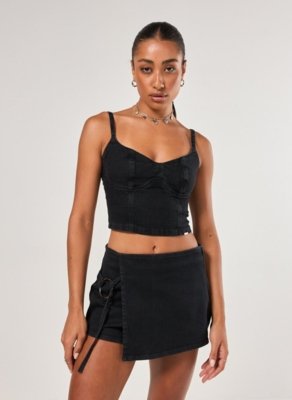 Mini Short Saia Transpassado Argola